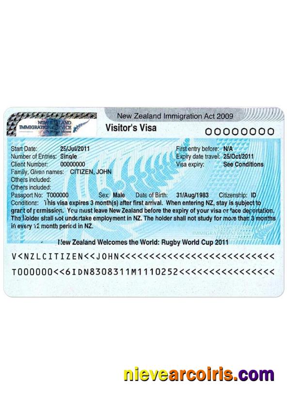 NEW ZEALAND visa